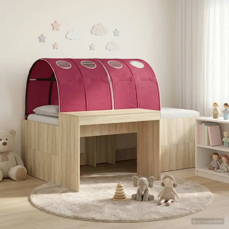 Lovą su tuneliu 3 vnt. Artisian ąžuolas ir raudona