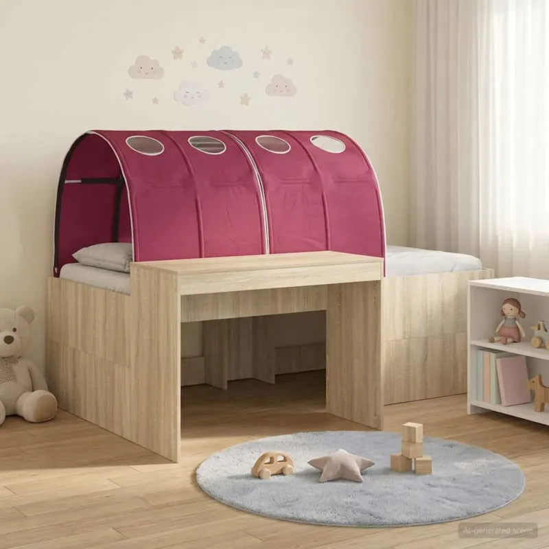 Lovą su tuneliu 3 vnt. Artisian ąžuolas ir raudona