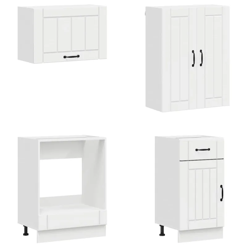 Virtuvės vienetas LUCCA 8 pcs Itin blizgi balta