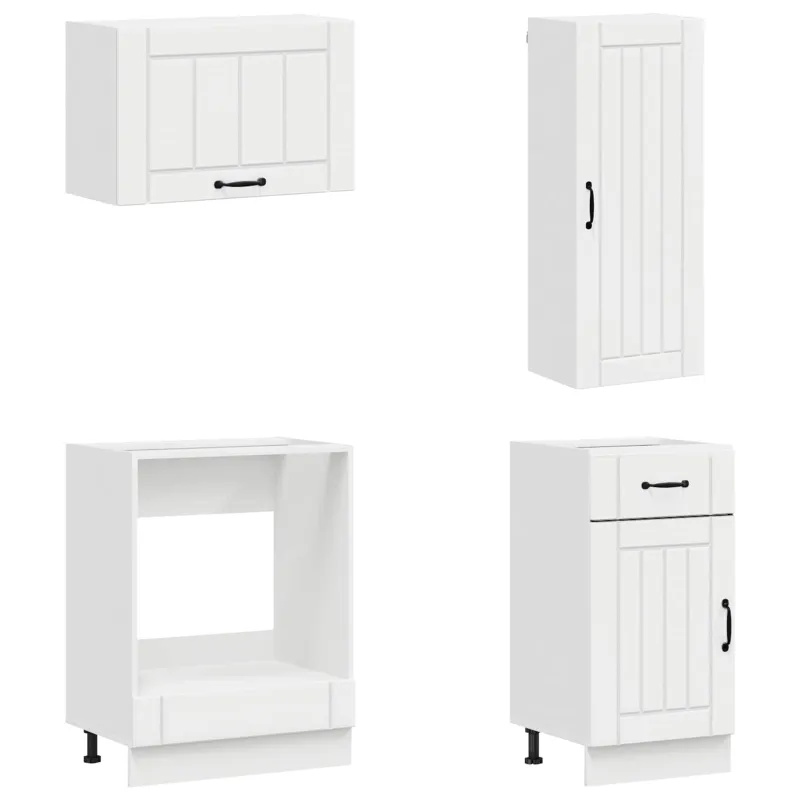 Virtuvės vienetas LUCCA 8 pcs Itin blizgi balta