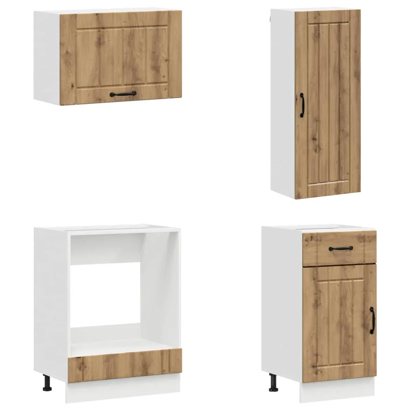 Virtuvės vienetas LUCCA 8 pcs Artisano ąžuolo Apdirbta mediena