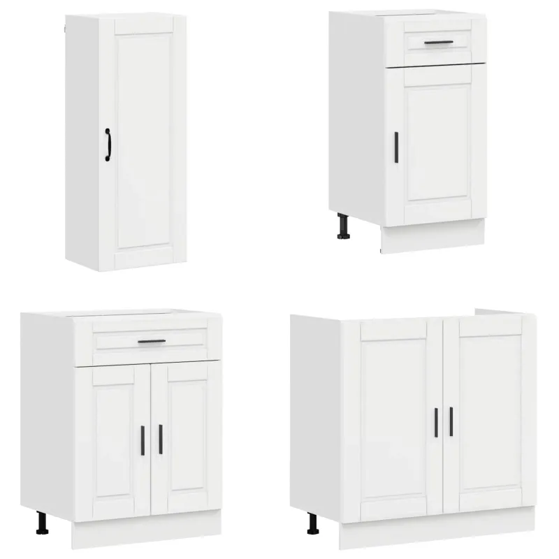 Virtuvės vienetas PORTO 8 pcs Itin blizgi balta