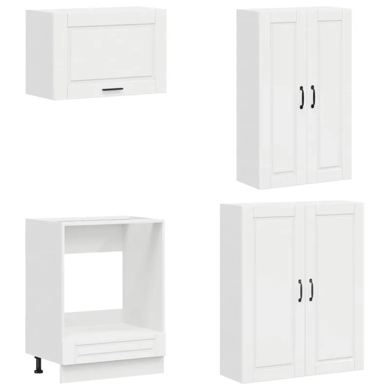 Virtuvės vienetas PORTO 8 pcs Itin blizgi balta