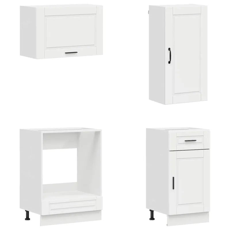 Virtuvės vienetas PORTO 8 pcs Itin blizgi balta