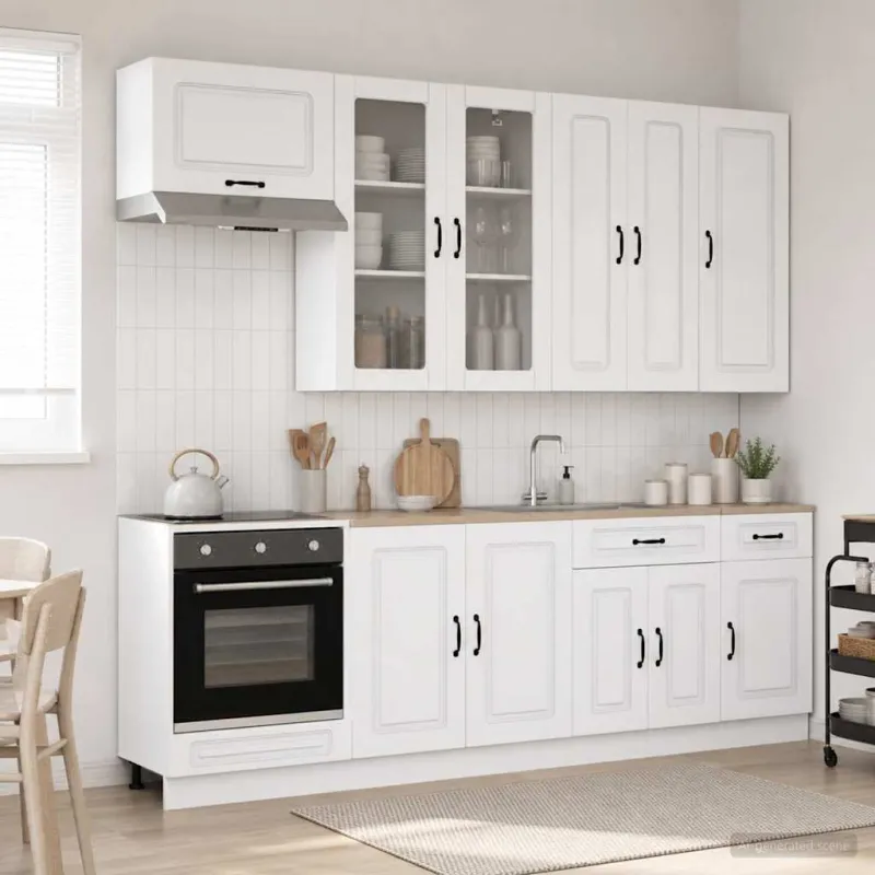 Virtuvės vienetas KALMAR 8 pcs Balta Apdirbta mediena
