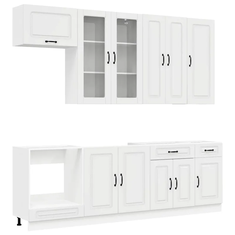 Virtuvės vienetas KALMAR 8 pcs Itin blizgi balta