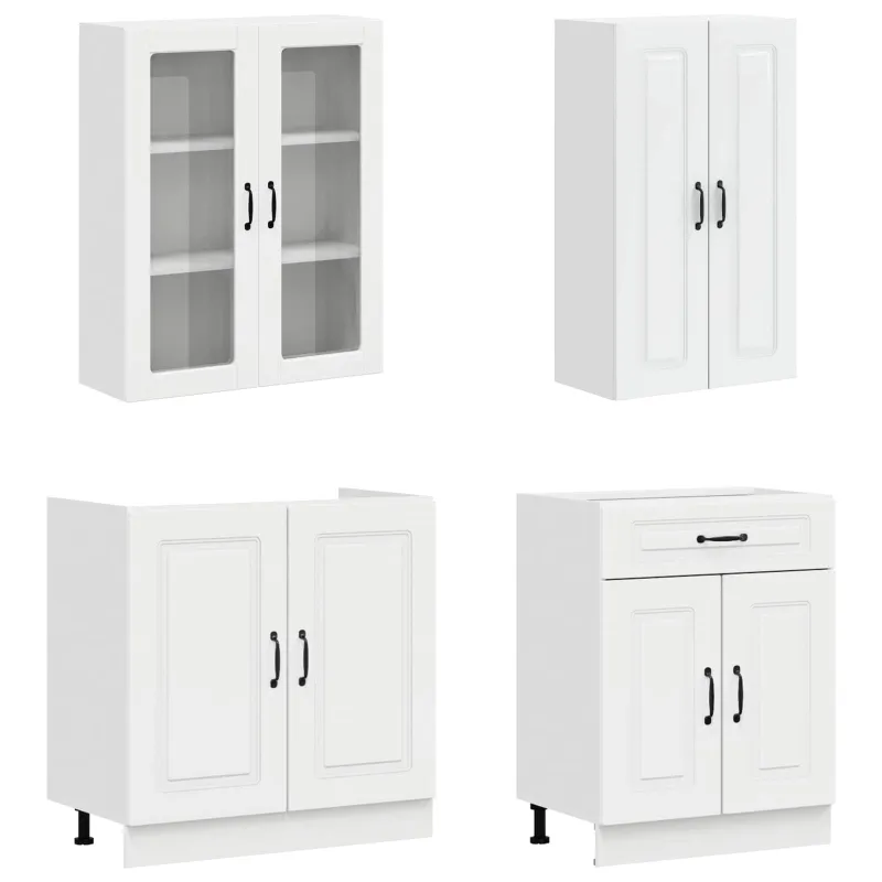 Virtuvės vienetas KALMAR 8 pcs Itin blizgi balta