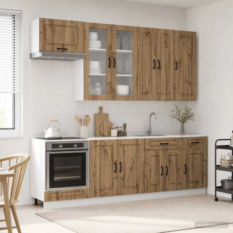 Virtuvės vienetas KALMAR 8 pcs Artisano ąžuolo Apdirbta mediena