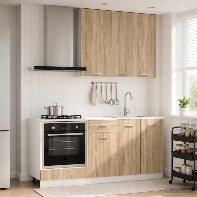 Virtuvės vienetas LYON 5 pcs Sonoma ąžuolas Apdirbta mediena
