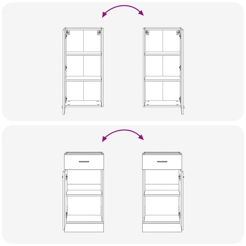 Virtuvės vienetas LYON 5 pcs Artisano ąžuolo Apdirbta mediena