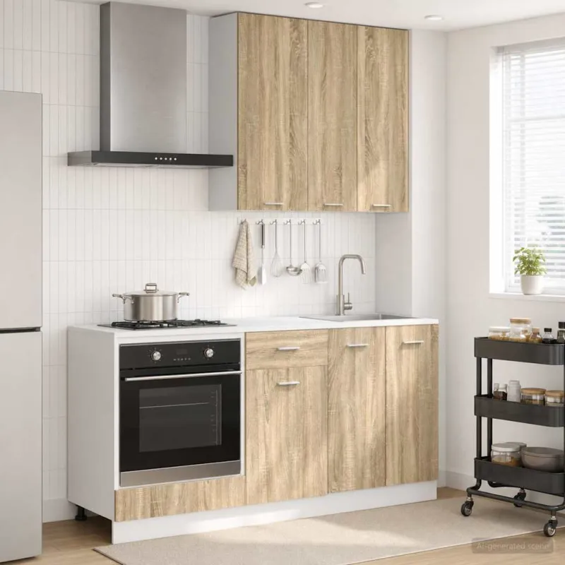 Virtuvės vienetas LYON 5 pcs Sonoma ąžuolas Apdirbta mediena