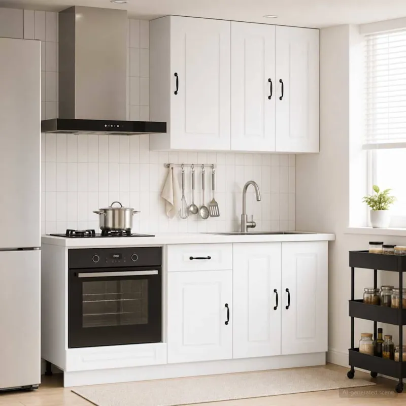 Virtuvės vienetas KALMAR 5 pcs Balta Apdirbta mediena