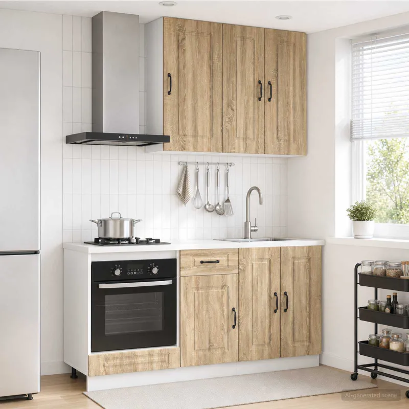 Virtuvės vienetas KALMAR 5 pcs Sonoma ąžuolas Apdirbta mediena