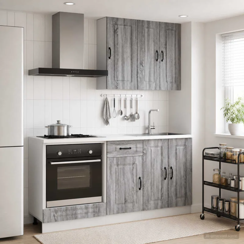 Virtuvės vienetas KALMAR 5 pcs Pilka Sonoma Apdirbta mediena