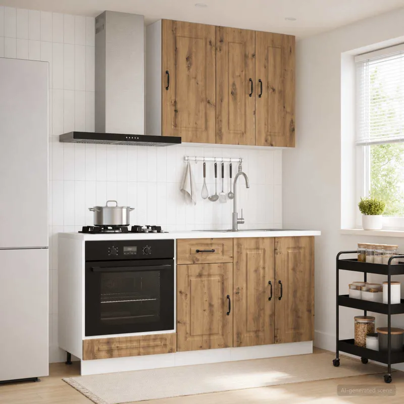 Virtuvės vienetas KALMAR 5 pcs Artisano ąžuolo Apdirbta mediena