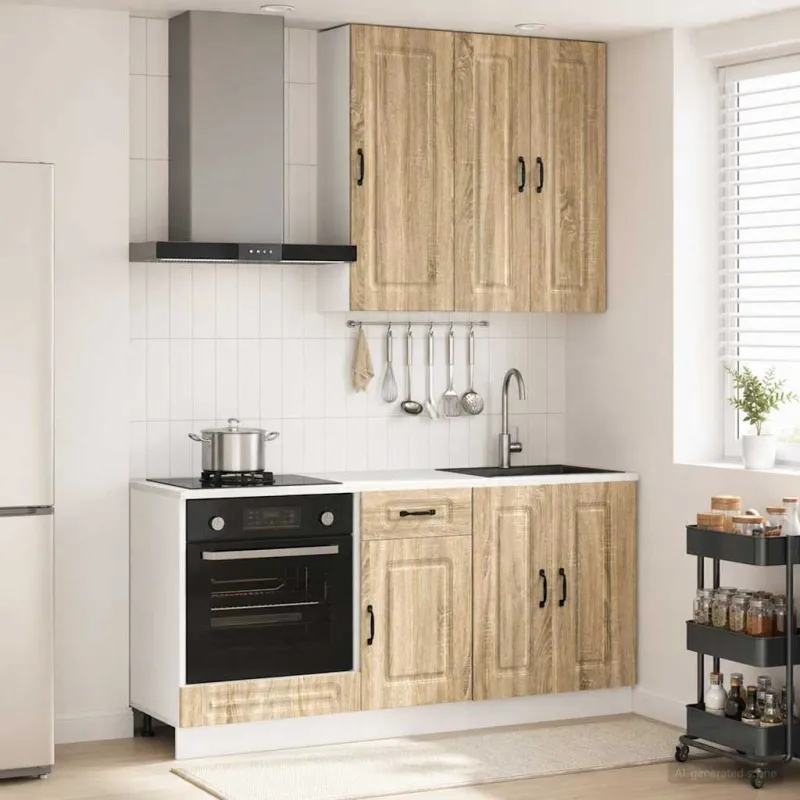 Virtuvės vienetas KALMAR 5 pcs Sonoma ąžuolas Apdirbta mediena
