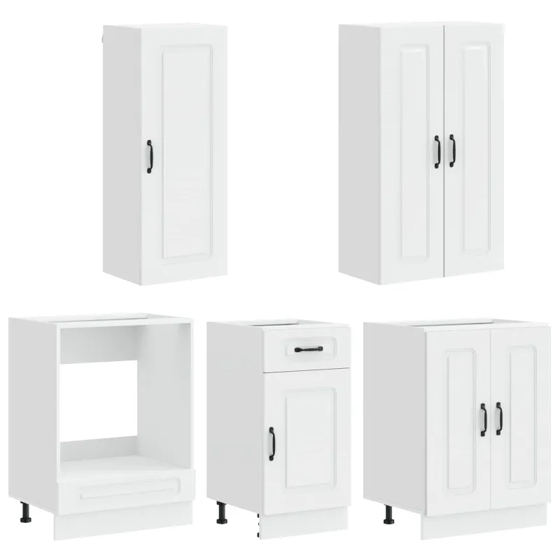 Virtuvės vienetas KALMAR 5 pcs Itin blizgi balta