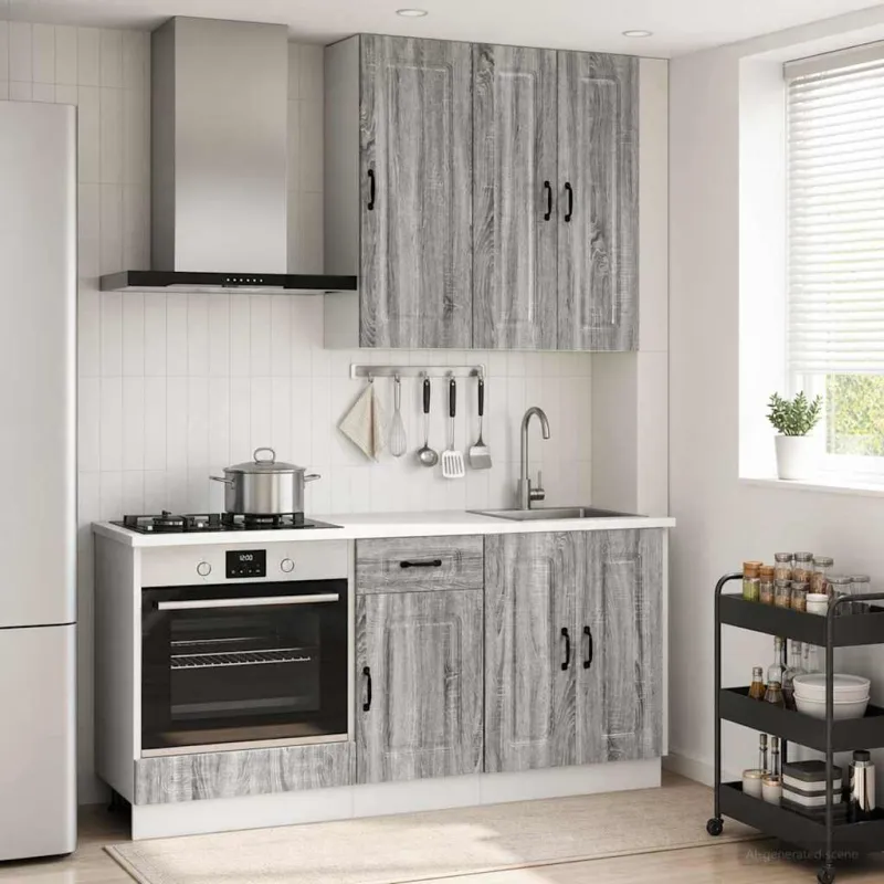 Virtuvės vienetas KALMAR 5 pcs Pilka Sonoma Apdirbta mediena