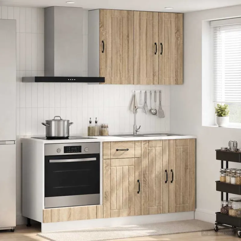 Virtuvės vienetas LUCCA 5 pcs Sonoma ąžuolas Apdirbta mediena