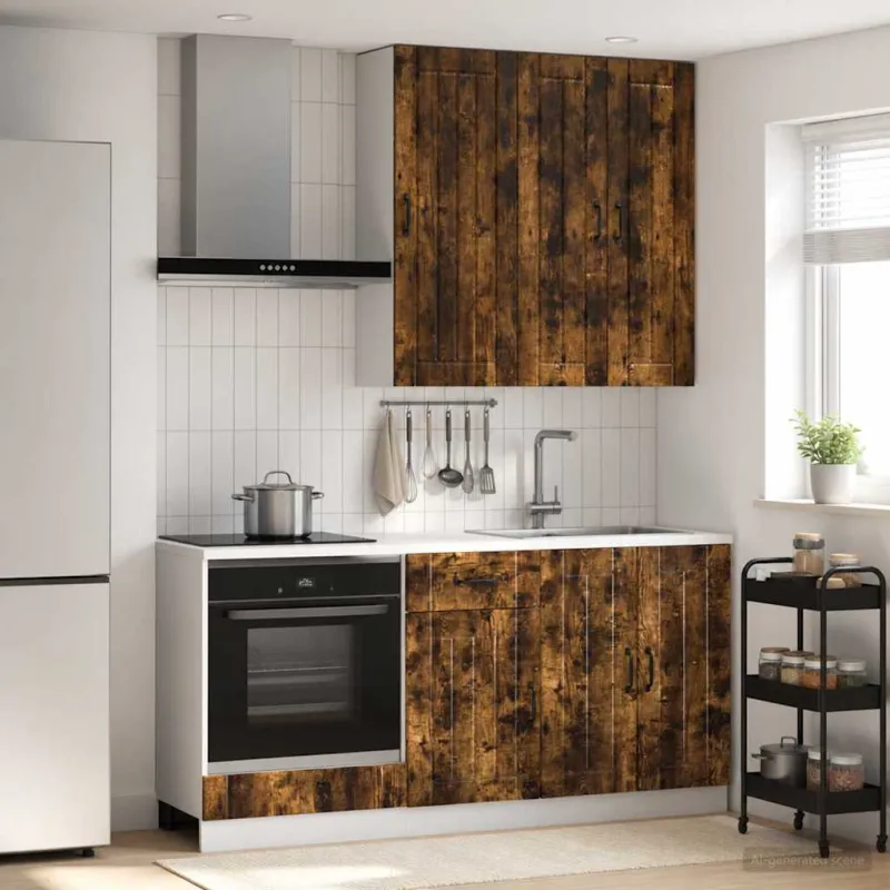Virtuvės vienetas LUCCA 5 pcs Dūminio ąžuolo Apdirbta mediena