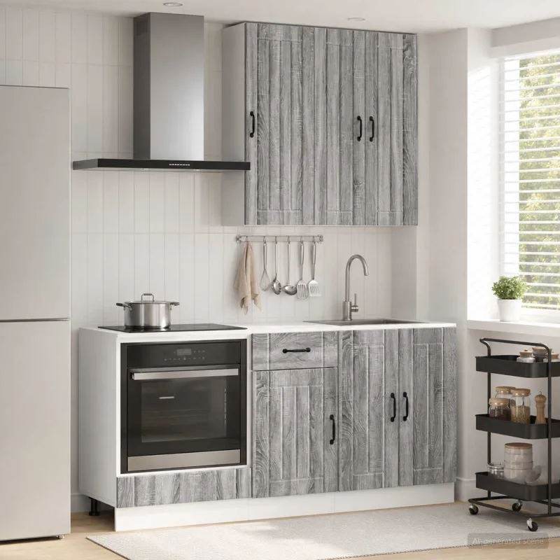 Virtuvės vienetas LUCCA 5 pcs Pilka Sonoma Apdirbta mediena