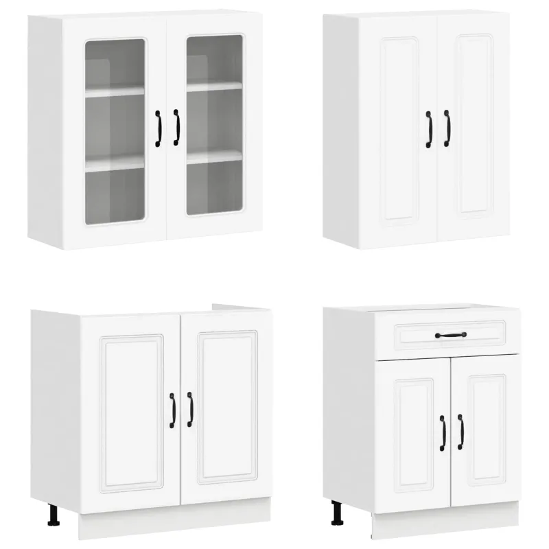 Virtuvės vienetas KALMAR 4 pcs Balta Apdirbta mediena