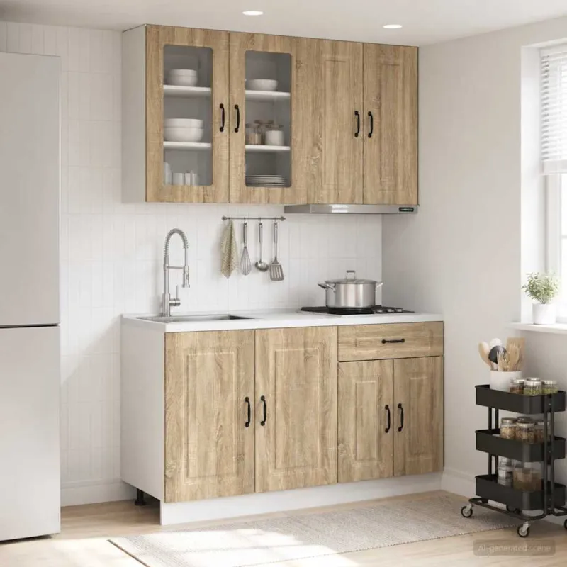 Virtuvės vienetas KALMAR 4 pcs Sonoma ąžuolas Apdirbta mediena