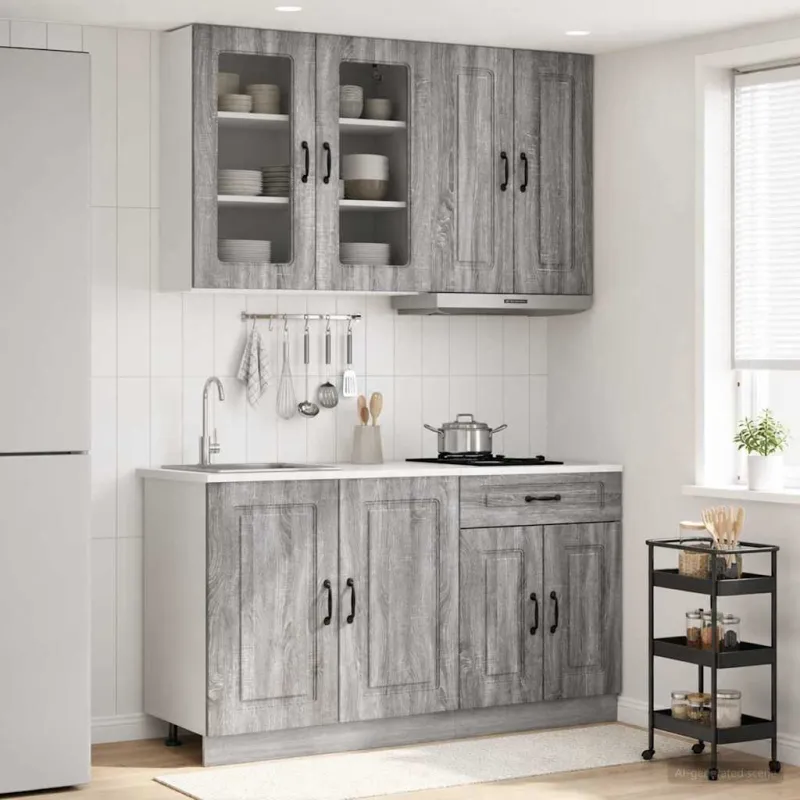 Virtuvės vienetas KALMAR 4 pcs Pilka Sonoma Apdirbta mediena