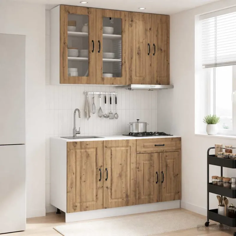 Virtuvės vienetas KALMAR 4 pcs Artisano ąžuolo Apdirbta mediena