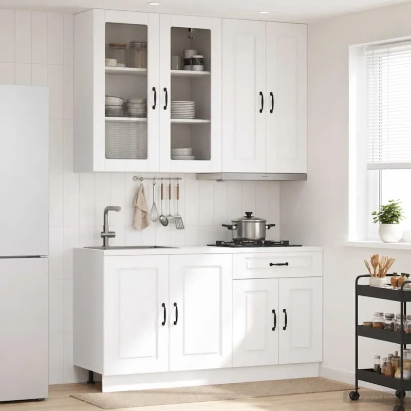 Virtuvės vienetas KALMAR 4 pcs Balta Apdirbta mediena