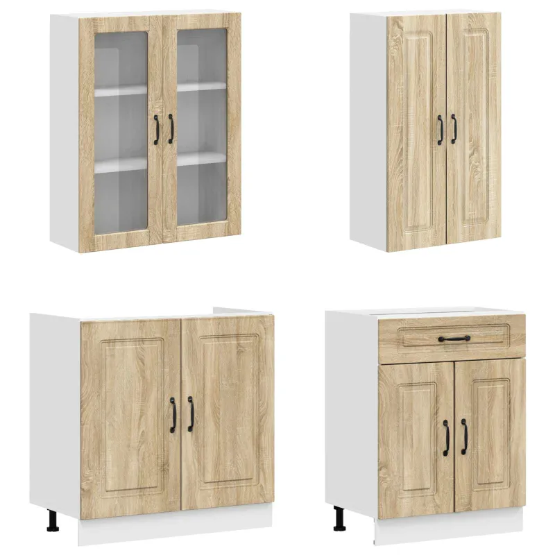 Virtuvės vienetas KALMAR 4 pcs Sonoma ąžuolas Apdirbta mediena