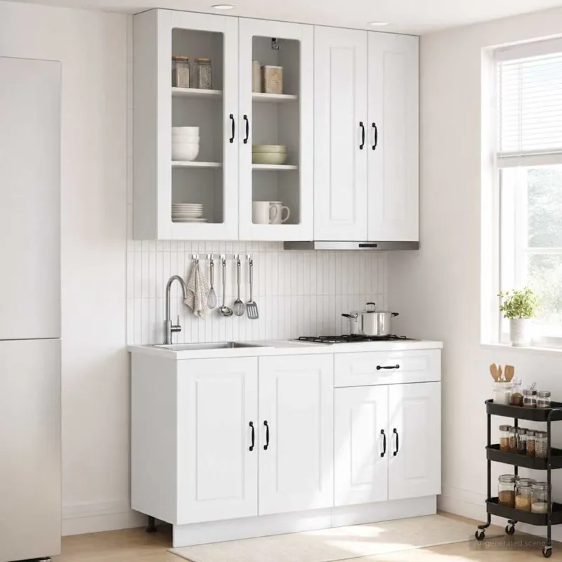 Virtuvės vienetas KALMAR 4 pcs Itin blizgi balta
