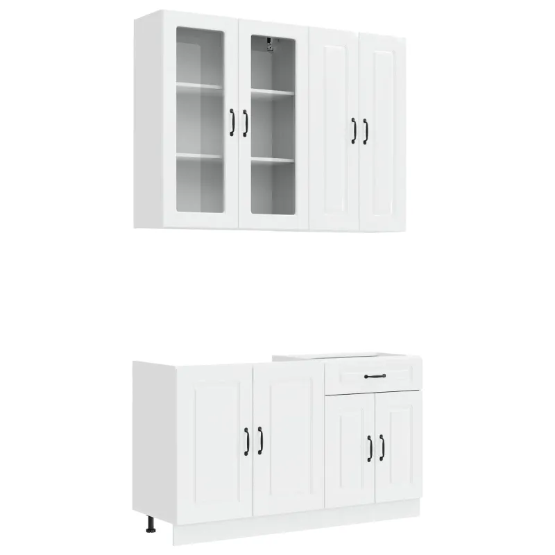 Virtuvės vienetas KALMAR 4 pcs Itin blizgi balta