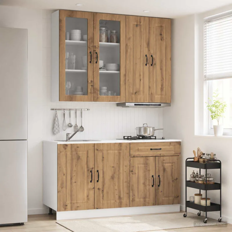 Virtuvės vienetas KALMAR 4 pcs Artisano ąžuolo Apdirbta mediena