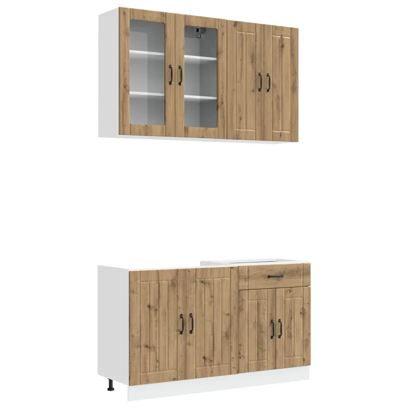 Virtuvės vienetas LUCCA 4 pcs Artisano ąžuolo Apdirbta mediena