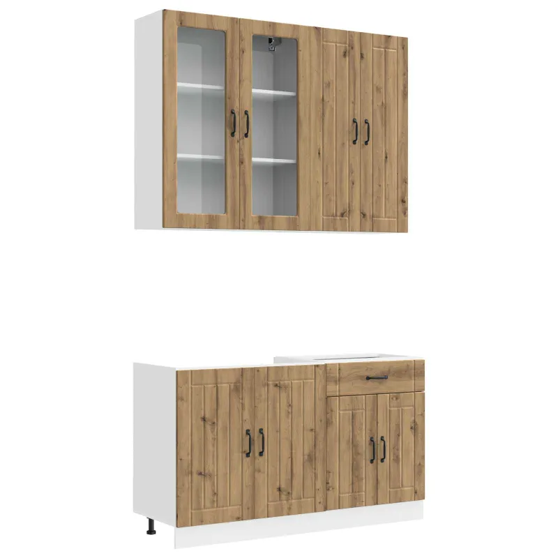 Virtuvės vienetas LUCCA 4 pcs Artisano ąžuolo Apdirbta mediena