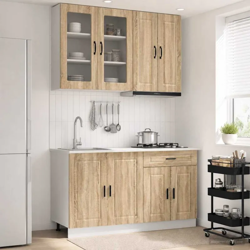 Virtuvės vienetas PORTO 4 pcs Sonoma ąžuolas Apdirbta mediena