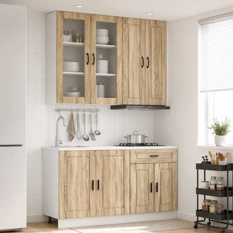 Virtuvės vienetas PORTO 4 pcs Sonoma ąžuolas Apdirbta mediena