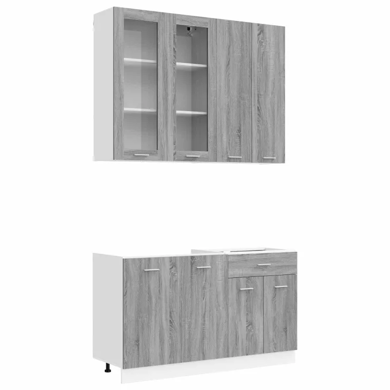 Virtuvės vienetas LYON 4 pcs Pilka Sonoma Apdirbta mediena