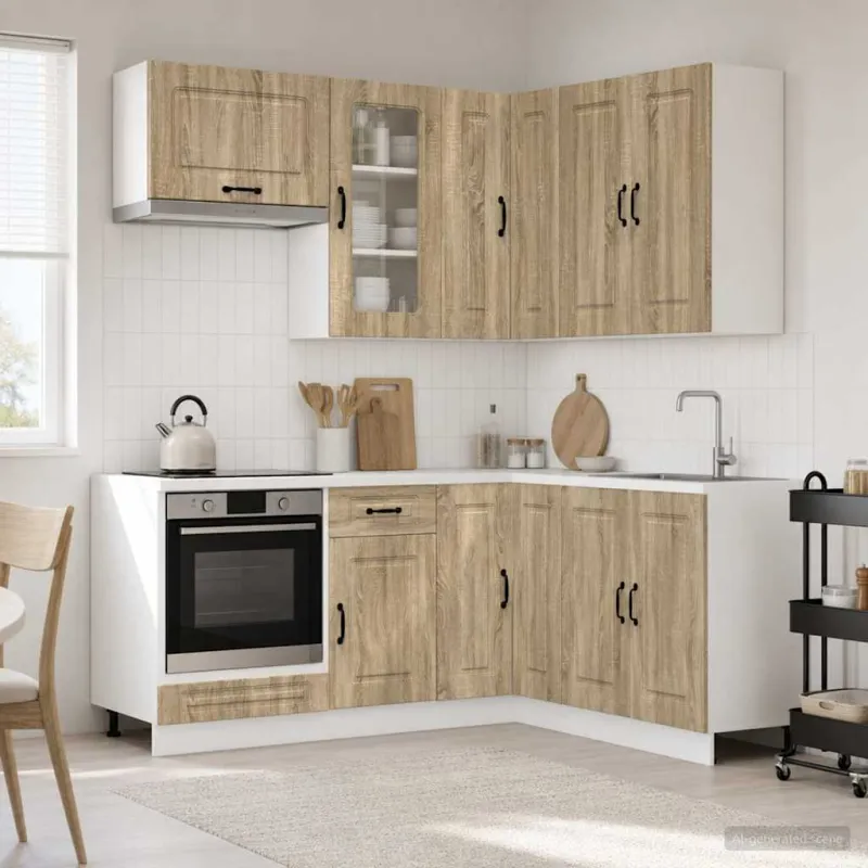 Virtuvės vienetas KALMAR 8 pcs Sonoma ąžuolas Apdirbta mediena
