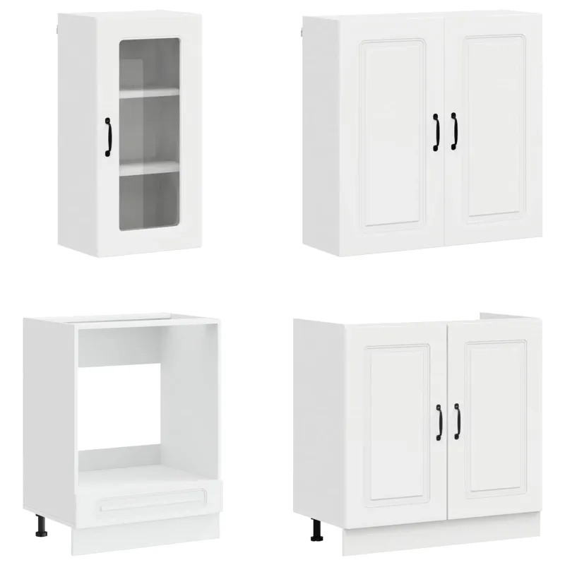 Virtuvės vienetas KALMAR 8 pcs Itin blizgi balta