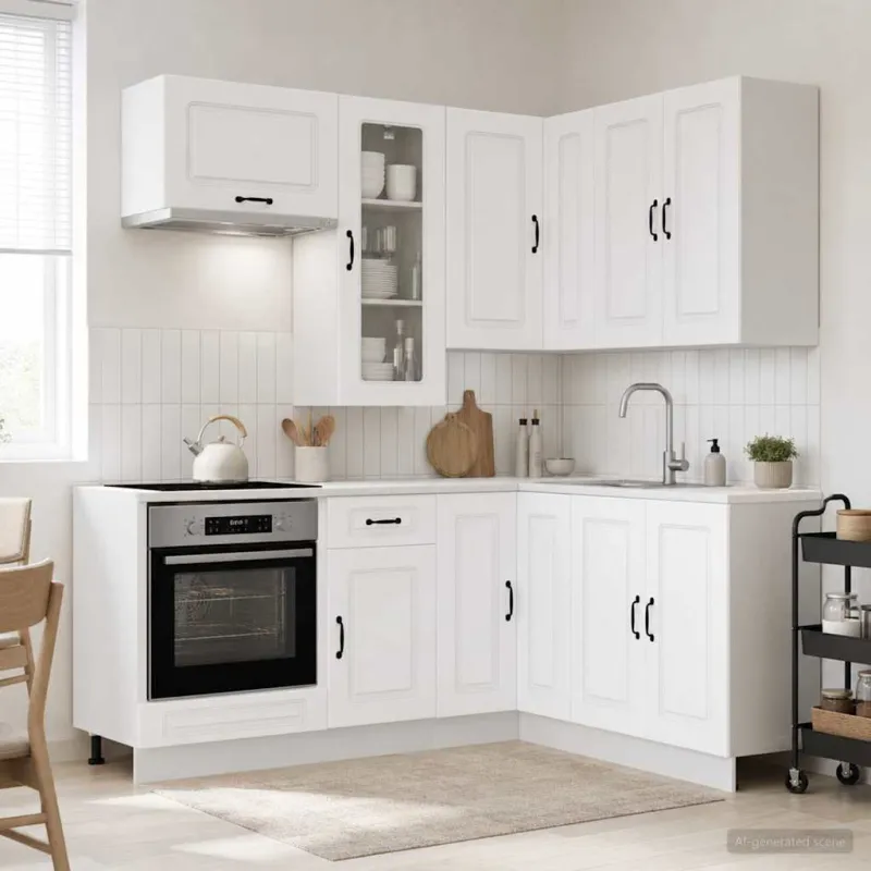 Virtuvės vienetas KALMAR 8 pcs Balta Apdirbta mediena