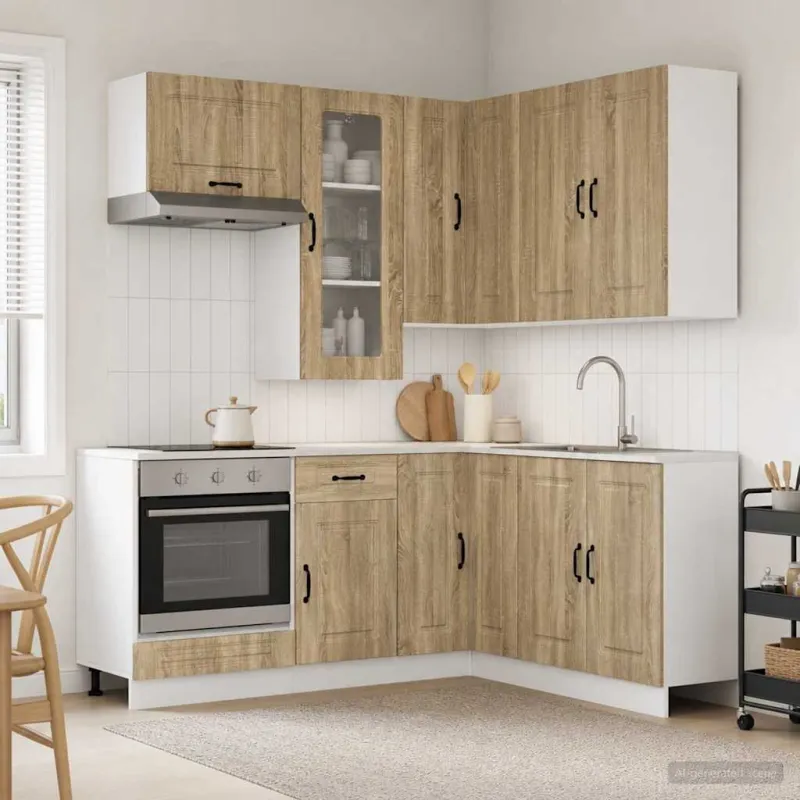 Virtuvės vienetas KALMAR 8 pcs Sonoma ąžuolas Apdirbta mediena