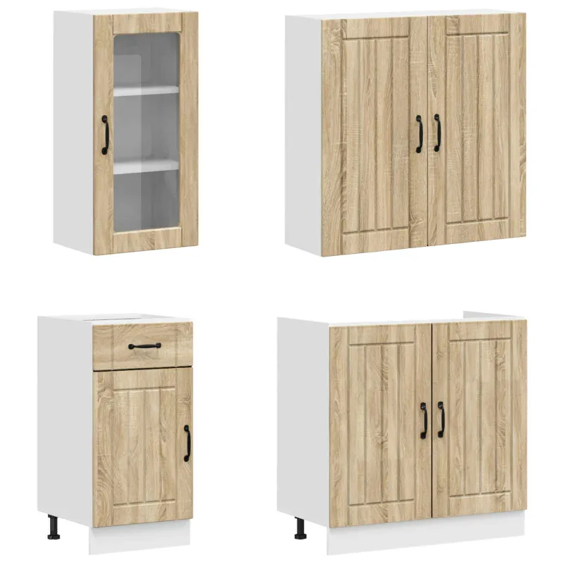 Virtuvės vienetas LUCCA 8 pcs Sonoma ąžuolas Apdirbta mediena