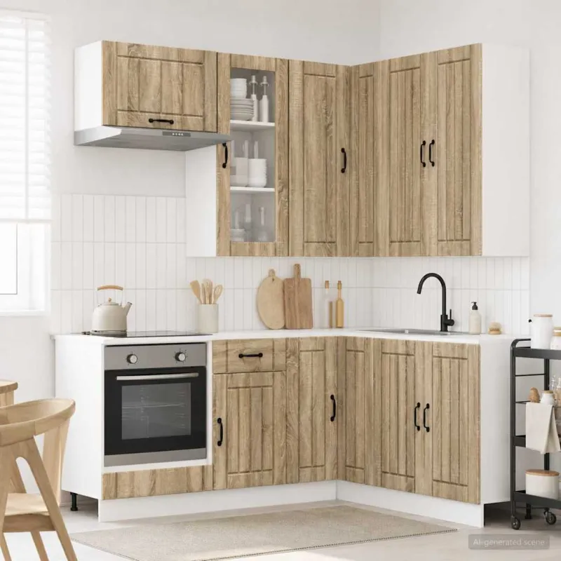 Virtuvės vienetas LUCCA 8 pcs Sonoma ąžuolas Apdirbta mediena