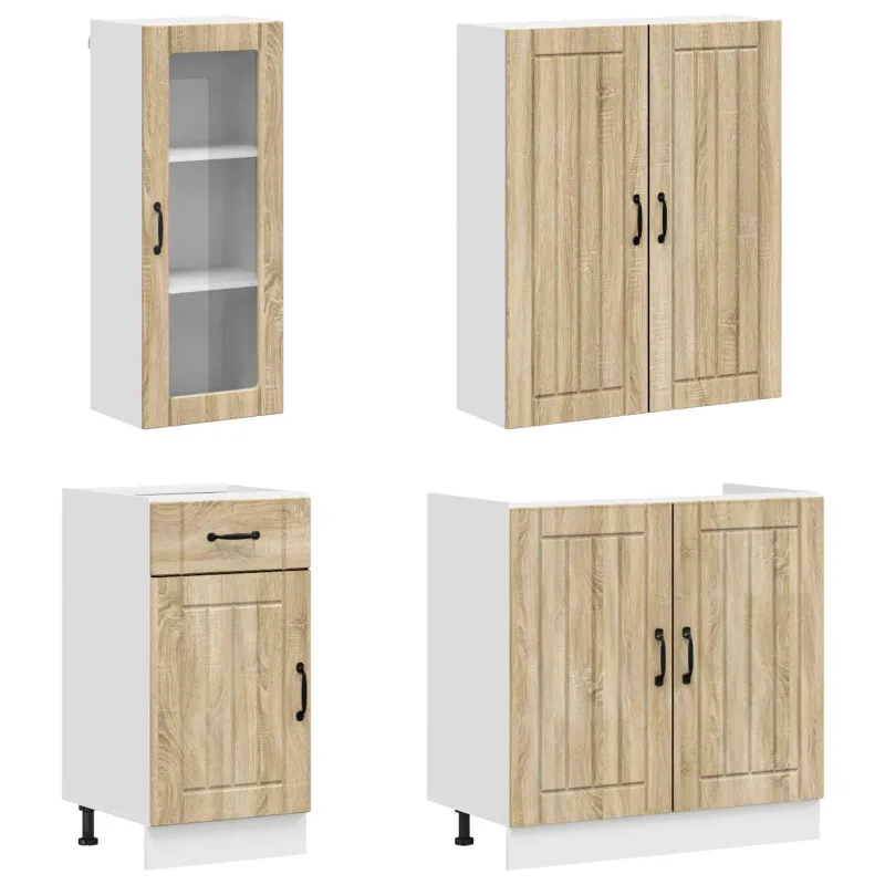 Virtuvės vienetas LUCCA 8 pcs Sonoma ąžuolas Apdirbta mediena