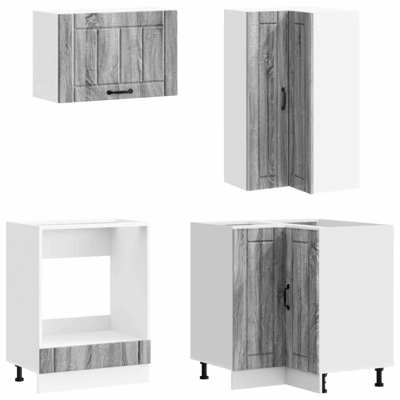 Virtuvės vienetas LUCCA 8 pcs Pilka Sonoma Apdirbta mediena