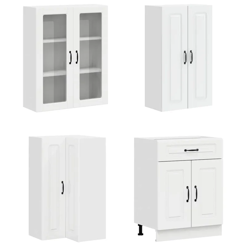 Virtuvės vienetas KALMAR 8 pcs Itin blizgi balta