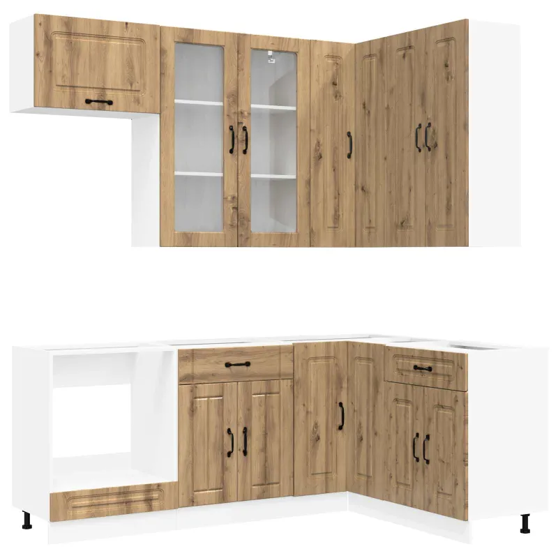 Virtuvės vienetas KALMAR 8 pcs Artisano ąžuolo Apdirbta mediena