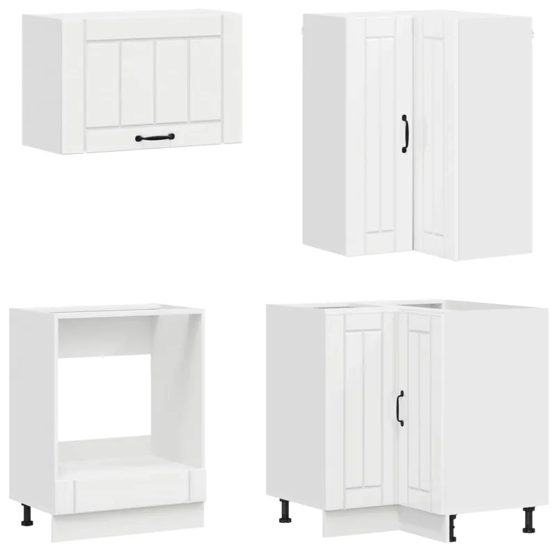 Virtuvės vienetas LUCCA 8 pcs Itin blizgi balta